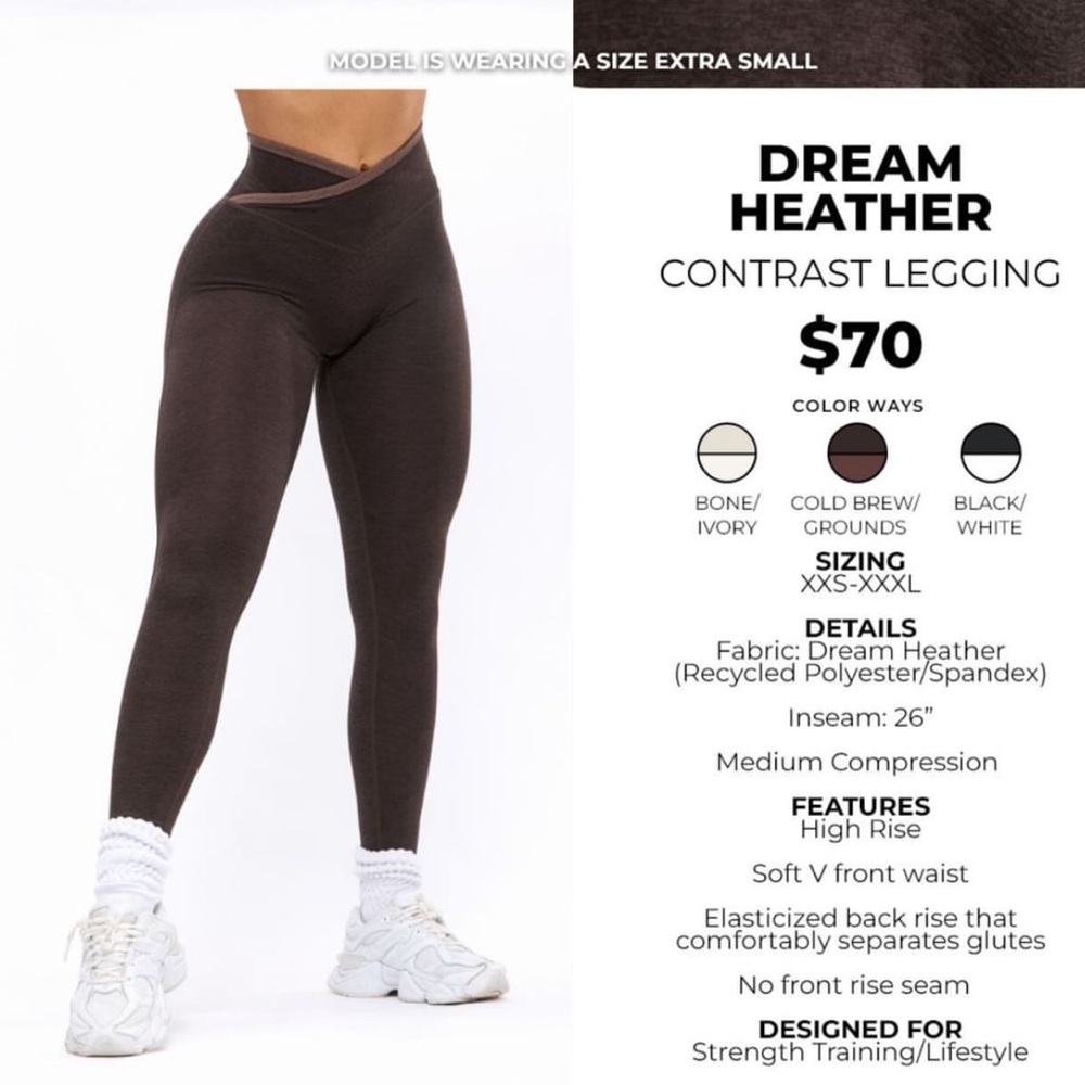 NWOT Buffbunny dream heather leggings